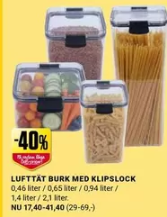 Bob - LUFTTÄTT BURK MED KLIPSLOCK