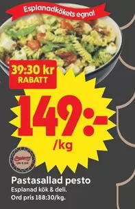 Pastasallad pesto