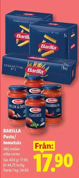 Barilla - Pasta/tomatsås