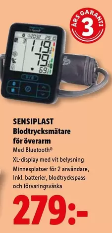 Garant - Blodtrycksmätare för överarm