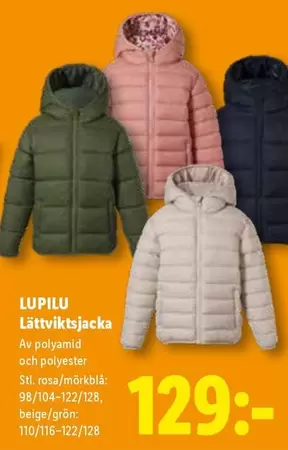 Lättviktsjacka 98/104-122/128, 110/116-122/128