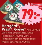 Arla - Herrgård, Präst, Grevé