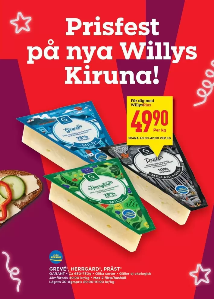 Garant - Prisfest på nya Willys Kiruna!
