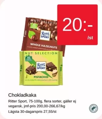 Ritter Sport - Chokladkaka