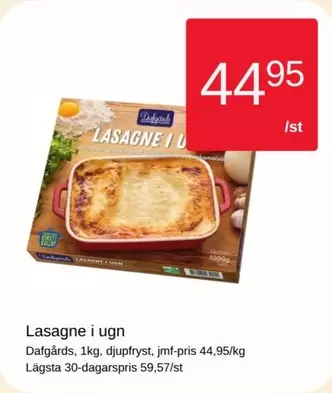 Lasagne i ugn