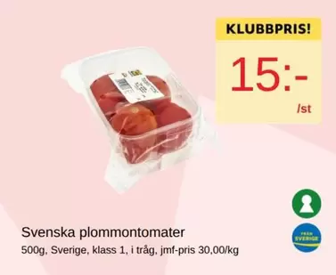 Svenska plommontomater