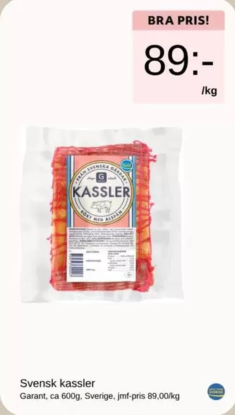 Garant - Svensk kassler