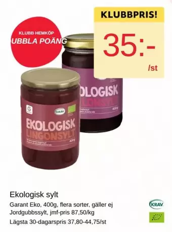 Garant - Ekologisk sylt