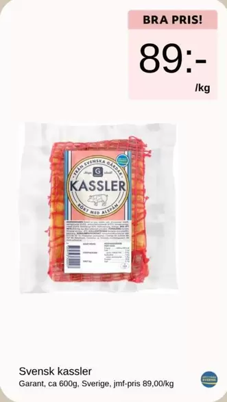 Garant - Svensk kassler