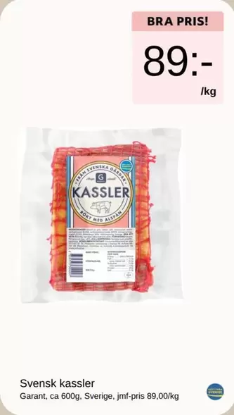 Garant - Svensk kassler