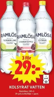 ramlösa - Kolsyrat vatten