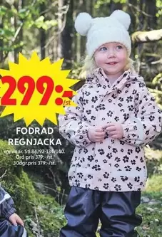 FODRAD REGNJACKA