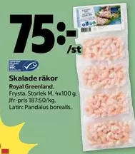 Royal Greenland - Skalade räkor