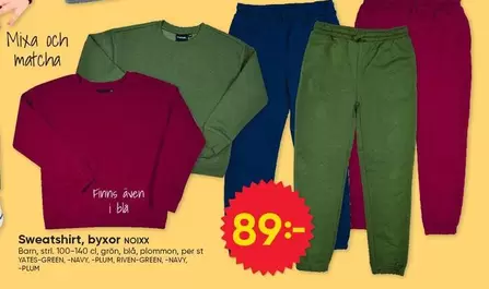 Sweatshirt, byxor