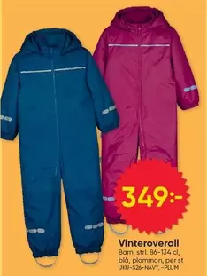 Vinteroverall Barn, strl 86-134 cl