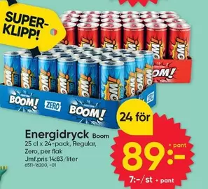 Energidryck Boom