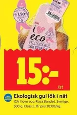 Ekologisk gul lök