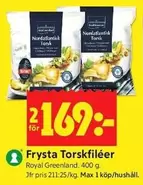 Royal Greenland - Frysta Torskfiléer