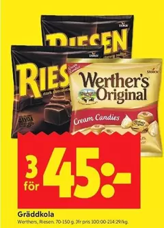 Werthers - Werther's Original Cream Candies, Riesen Dark Chocolate