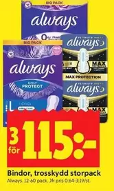 Always - Bindor, trosskydd storpack