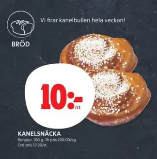 Bonjour - KANELSNÄCKA