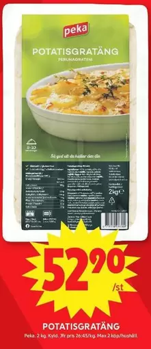 Peka - POTATISGRATÄNG