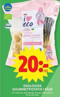 EKOLOGISK GOURMETPOTATIS I PÅSE