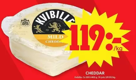 Kvibille - Mild Cheddar