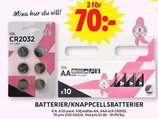 BATTERIER/KNAPPCELLSBATTERIER