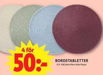 BORDSTABLETTER