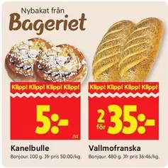 Bonjour - Kanelbulle