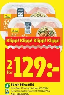 Kronfågel - Färsk Minutfile