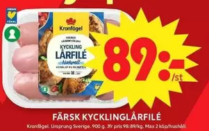 Kronfågel - FÄRSK KYCKLINGLÅRFILE