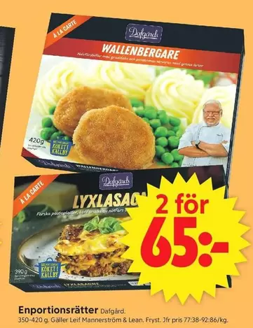 Dafgård - WALLENBERGARE & LYXLASAGNE