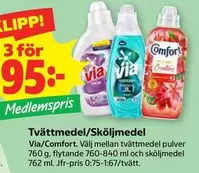 Via - Tvättmedel/Sköljmedel