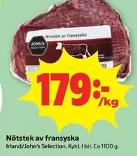Nötstek av fransyska