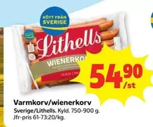 Lithells - Varmkorv/wienerkorv