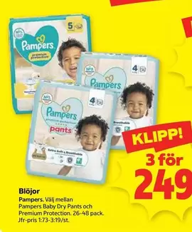 Pampers - Baby Dry Pants and Premium Protection