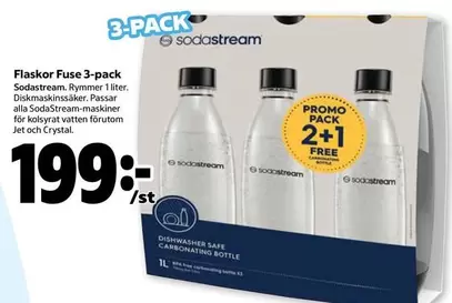 sodastream - Flaskor Fuse 3-pack