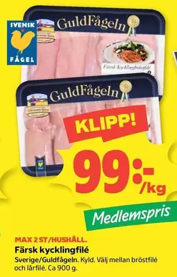 Guldfågeln - Färsk kycklingfilé