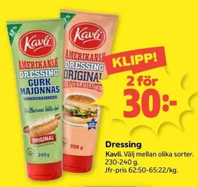kavli - Amerikansk Dressing Gurk Majonnäs Original