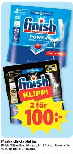 Finish - Maskindisk tabletter