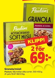 Paulins - Granola/müsli