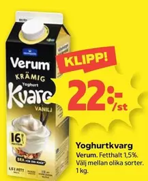 verum - Yoghurtkvarg