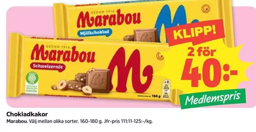 marabou - Chokladkakor