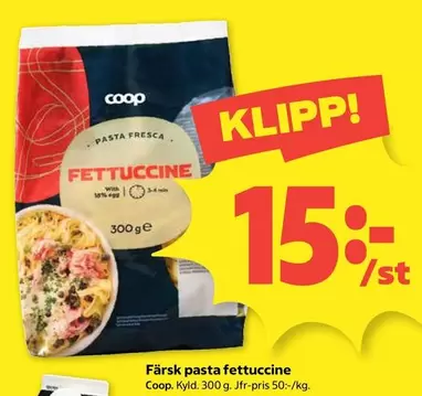 Coop - Färsk pasta fettuccine