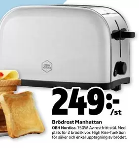 OBH Nordica - Brödrost Manhattan