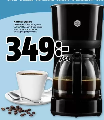 OBH Nordica - Kaffebryggare