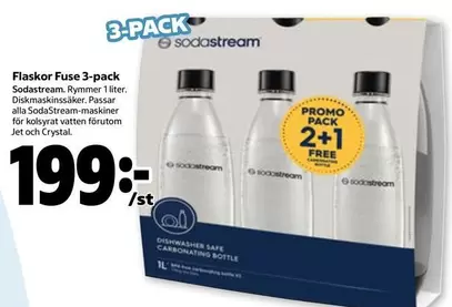 sodastream - Flaskor Fuse 3-pack