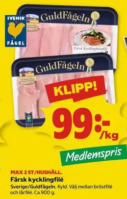 Guldfågeln - Färsk kycklingfilé